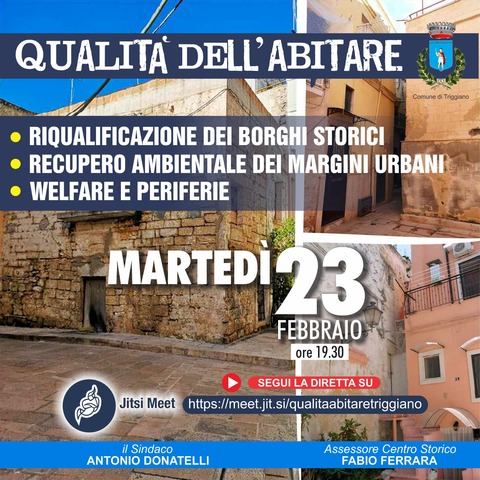 PROGRAMMA INNOVATIVO NAZIONALE:  QUALITÀ DELL’ABITARE